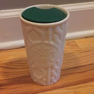 Starbucks sweater ceramic tumbler. 10 ounces